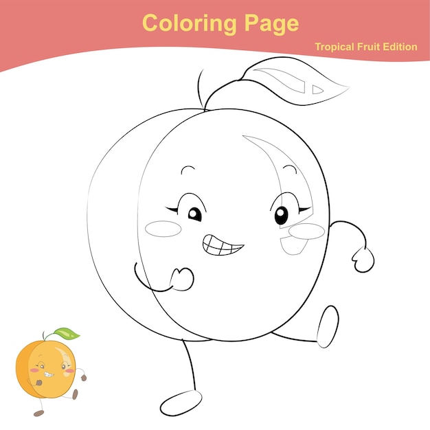 10 Fruit Coloring Page