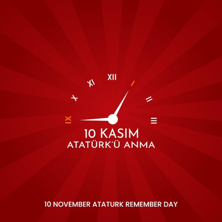Vector 11月10日 トルコのアタチュルク記念日