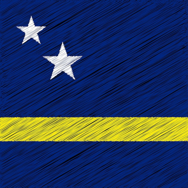 10 oktober Curacao Onafhankelijkheidsdag Vlag Ontwerp