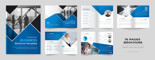 10 pages brochure template