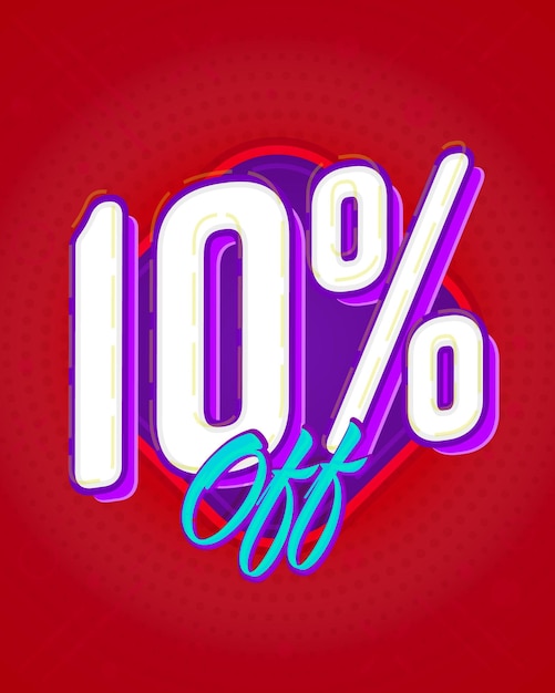 10 percent off promo flyer with special offer