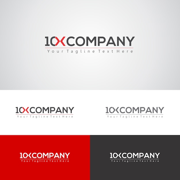 10 x modello di logo design del marchio