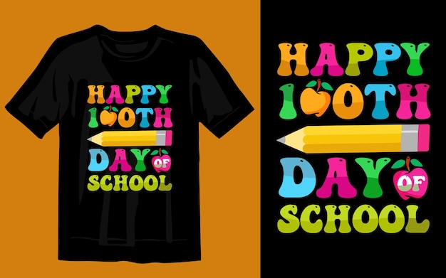 100 dagen school t-shirt design print