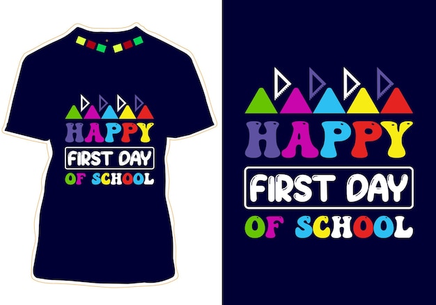 Vector 100 dagen schoolt-shirt ontwerpen