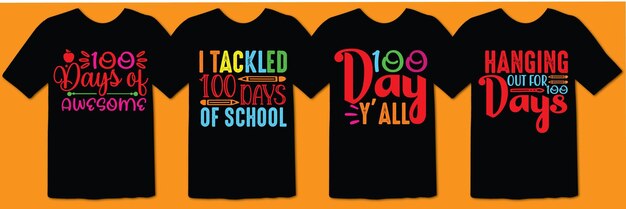 100 Day of school svg t shirt design