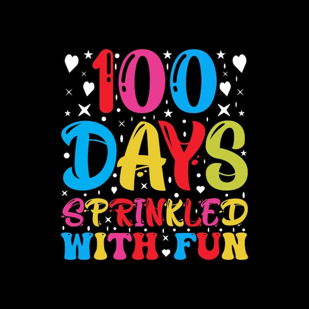 ベクトル 100 days of school t-shirt designというタイトルで発売されている