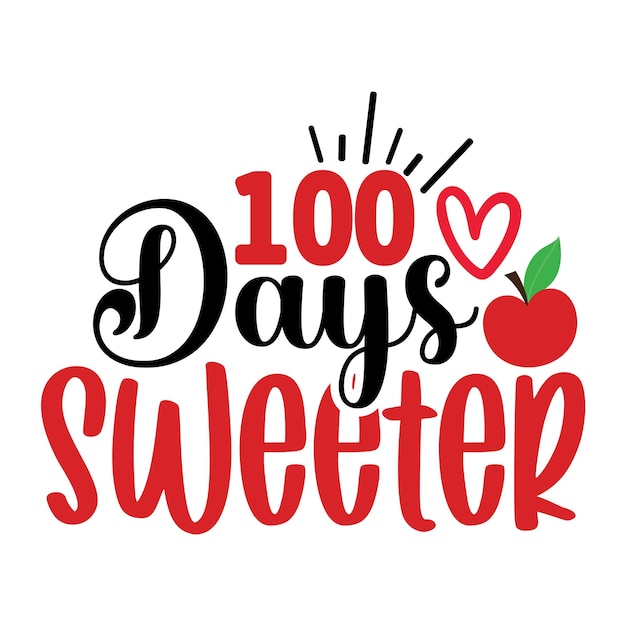 100 Days of School SVG Design