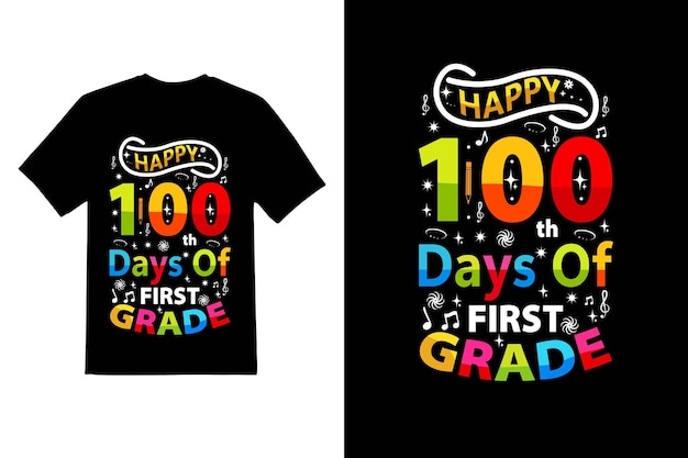 100日間 学校のTシャツのデザイン