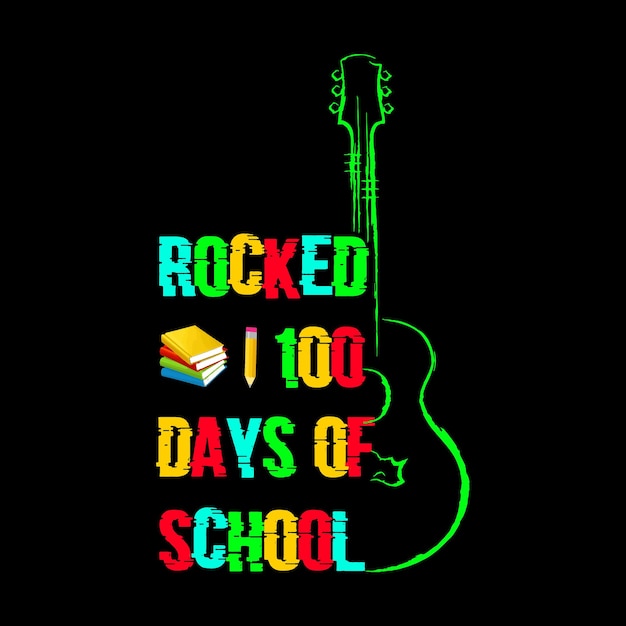 100 Days of School TShirt Design