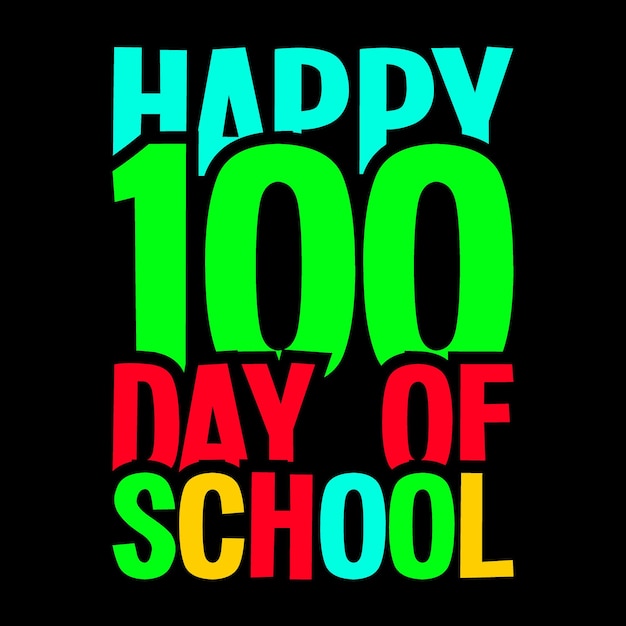 100 Days of School TShirt Design