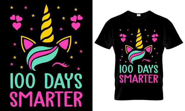 100 Days Smarter T-shirt Design