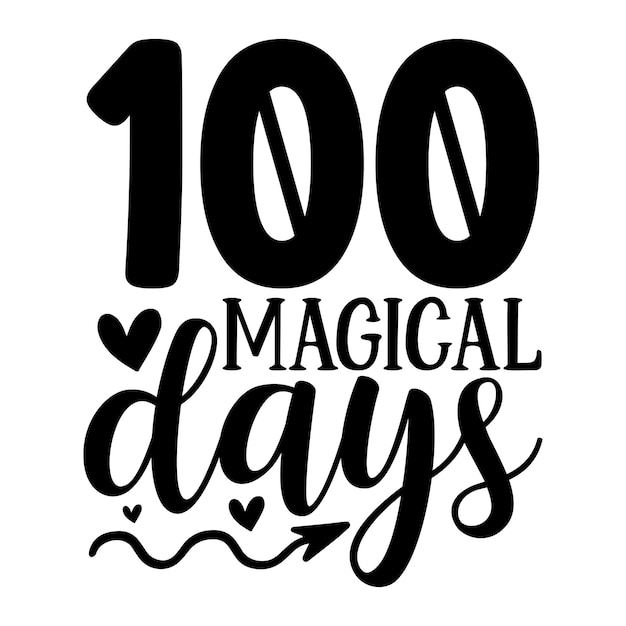 Vector 100 magische dagen svg