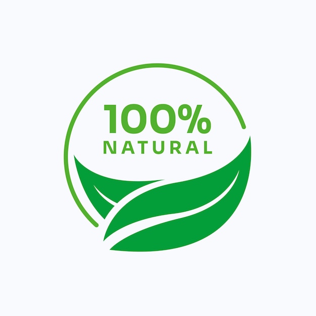 100 natural organic product label design template