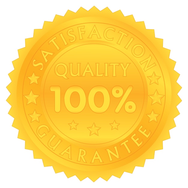 100 percent guarantee satisfaction quality