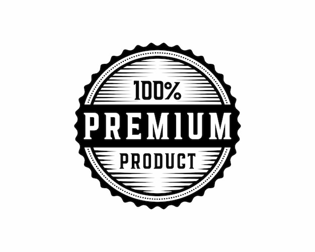 100 procent premium label sticker badge Vector