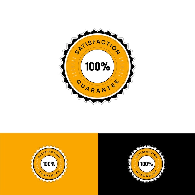 100 tevredenheid gegarandeerd gratis vector download garantie badge 100 garantie van kwaliteit en verzekering