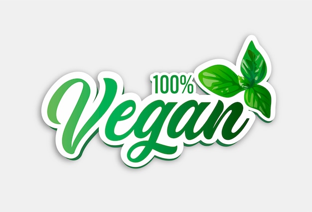 100% vegan badge