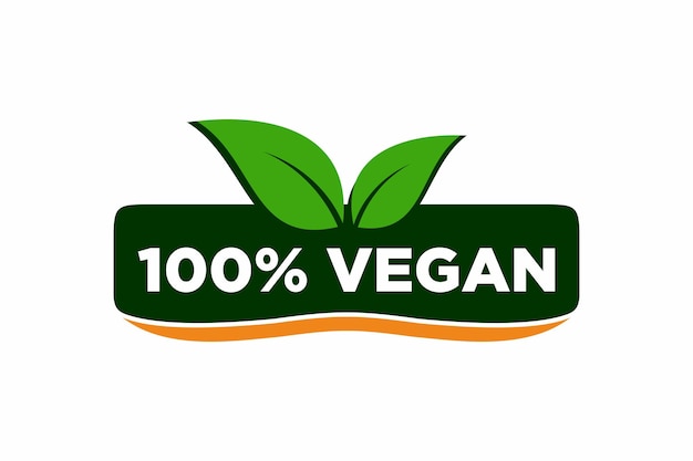 100 vegan logo on a white background