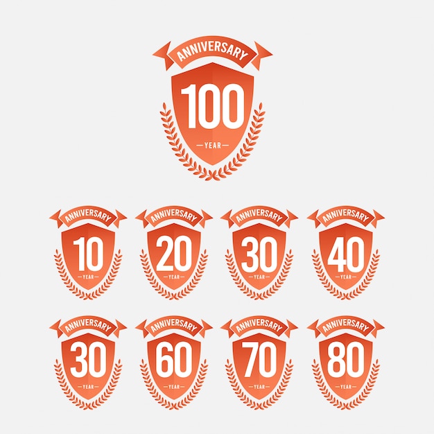 100 years anniversary celebration template design illustration