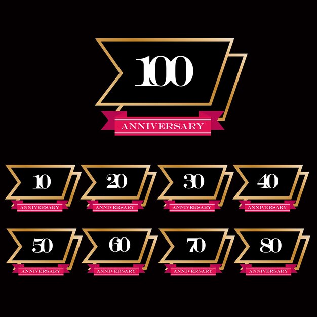 100 years anniversary celebration template vector design illustration