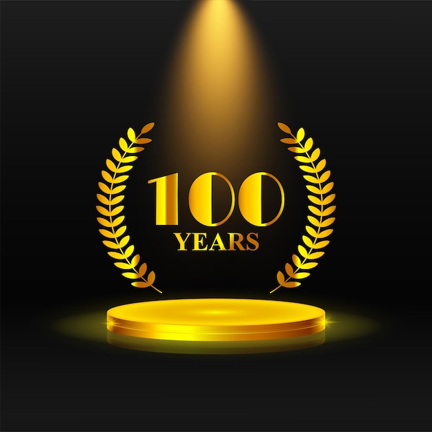 100 years anniversary celebration template vector illustration