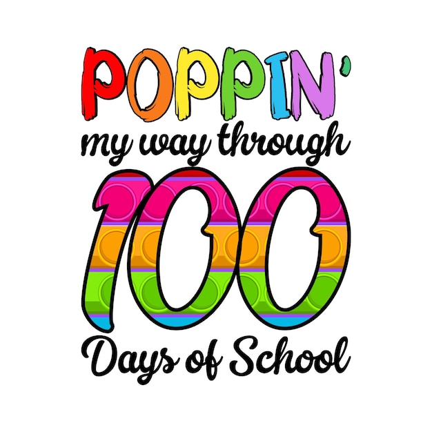 100days of school illustration design