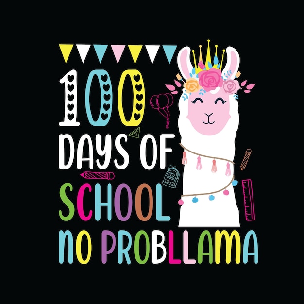 100e schooldag SVG-ontwerp