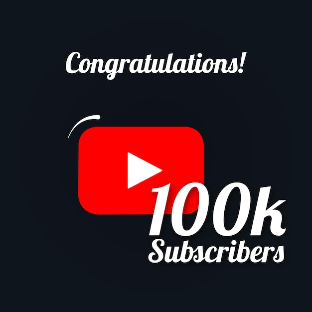 100k YouTube-abonnees ontwerpen