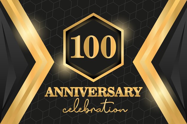 100th anniversary celebration logotype. logo numbers and ribbon vector design.