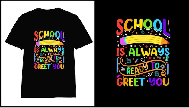 100th day of school  colorful t-shirt design vector for print