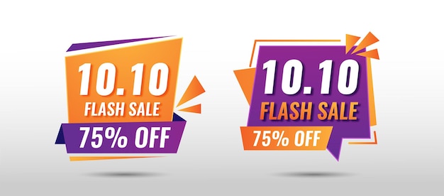 1010 flash sale banner for promotion