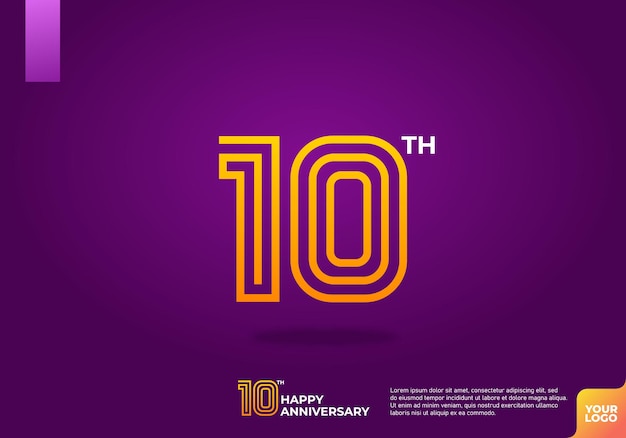 10주년 로고타입