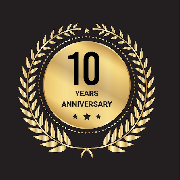 10° anniversario logo design, 10° anniversario