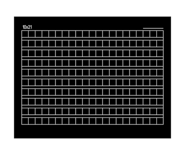 10x21Squared原稿紙ベクトルストックイラスト
