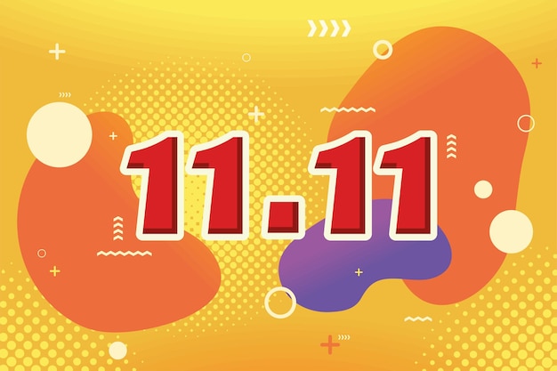 11 11 shopping day poster