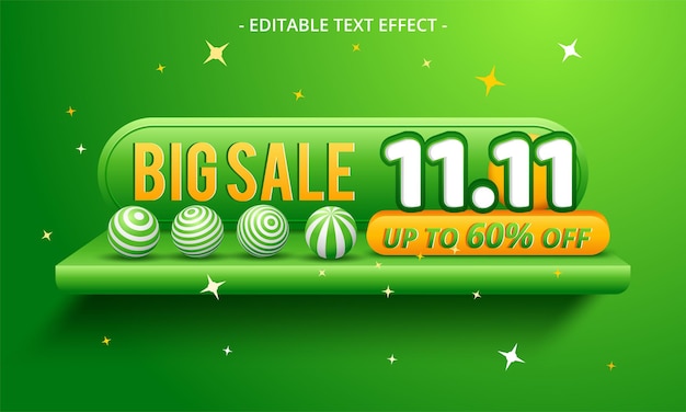 11.11 Shopping day sale banner background