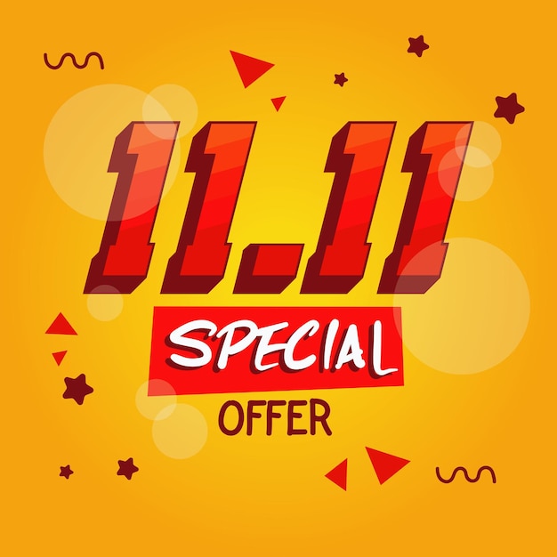 11 11 special offer poster