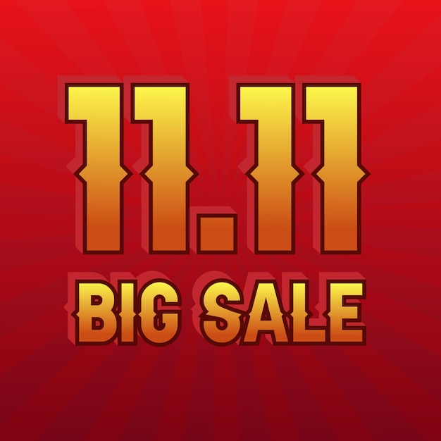 11.11 super sale banner vector design