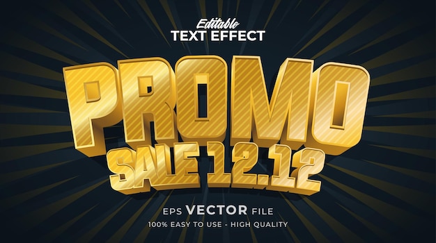 Vettore 12.12 effetto testo modificabile premium tipografia vendita flash