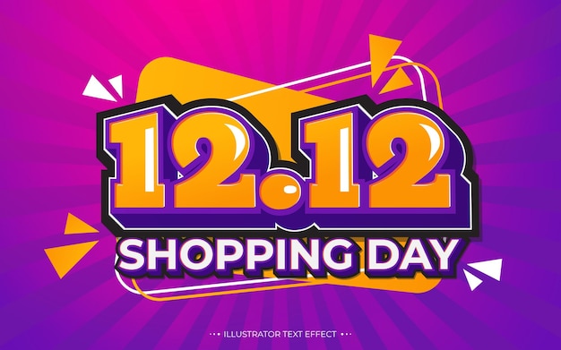 12.12 online shopping sale poster or flyer design