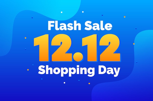 12.12 shopping day banner template design