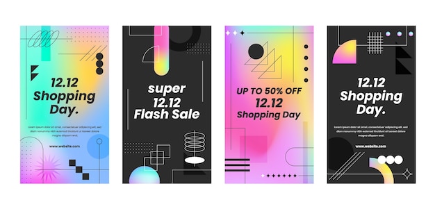 12.12 shopping day sales instagram stories collection