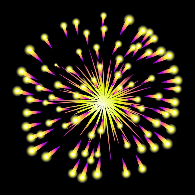 12 kleuren vuurwerk feestelijke vonken carnaval groeten verjaardagsfeest en kerstfeest levendig.