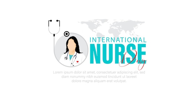 12 May-vector illustration for international nurse day.