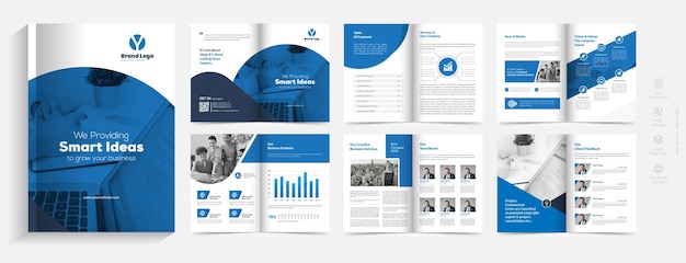 Vector 12 page corporate brochure design