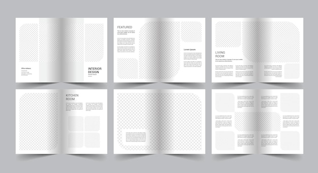 12 Page Interior Brochure Template