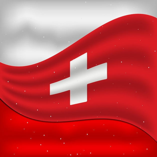 Vettore 12 settembre design della bandiera del giorno dell'indipendenza della svizzera