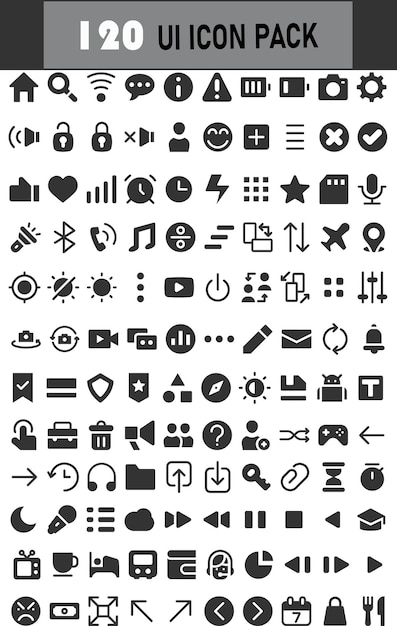 120 Ui Icons Pack