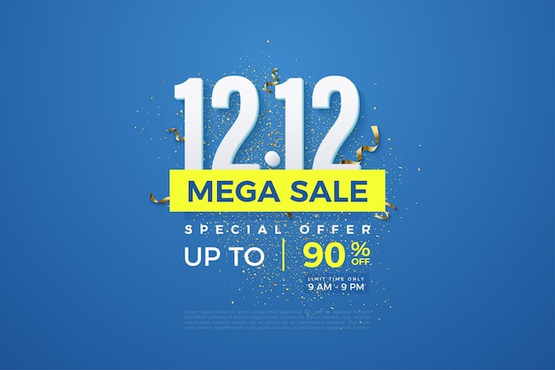 1212 sale background with special offer