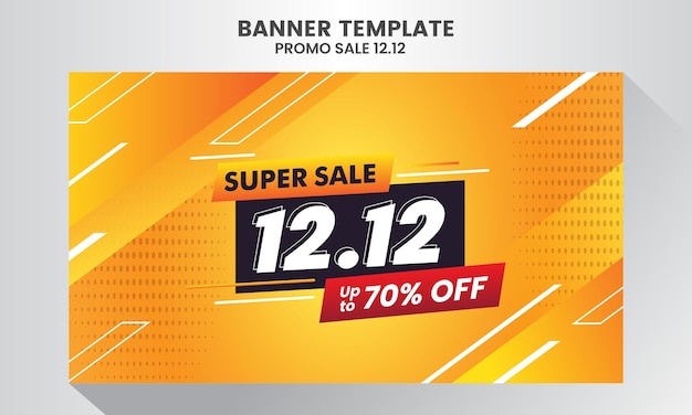 1212 Shopping Day Flash Sale Super Sale Banner Template design special offer discount